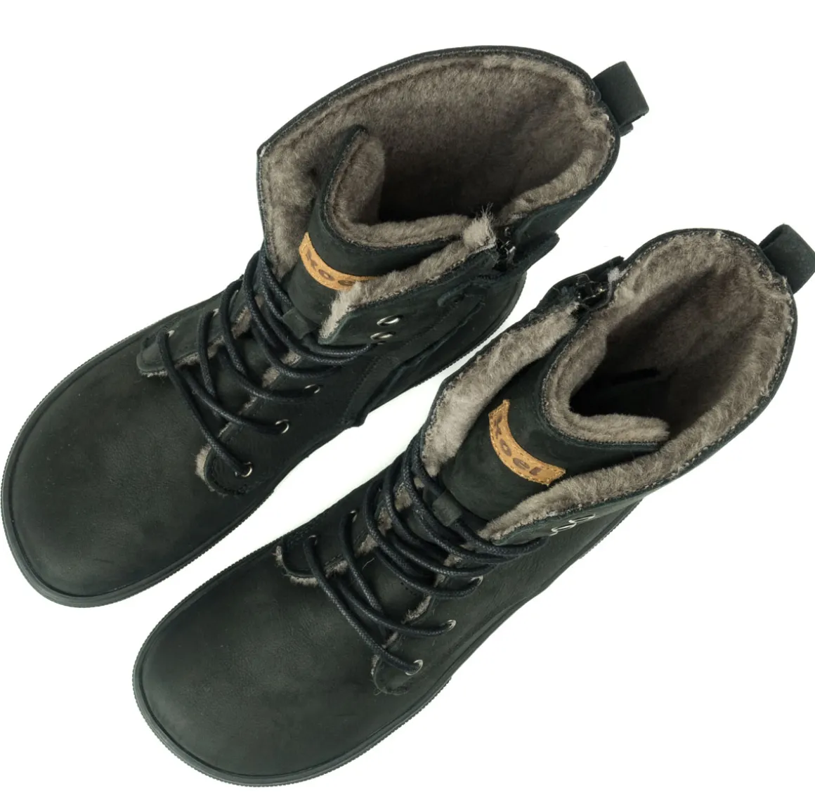 Koel bare |mid ~ Faro Schnürstiefel Winter ~ Black