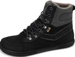 Koel bare |mid ~ Fox Leder Stiefel Wollfleece ~ Black