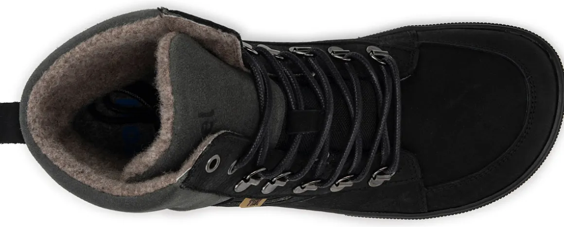 Koel bare |mid ~ Fox Leder Stiefel Wollfleece ~ Black