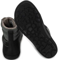 Koel bare |mid ~ Fox Leder Stiefel Wollfleece ~ Black