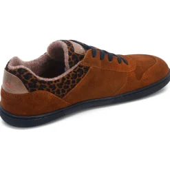 Koel bare |mid ~ Francie LowCut Sneaker + Wollfleece ~ Cognac