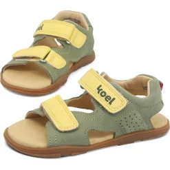 Koel bare+ ~ Ova Klett Sandale ~ Olive