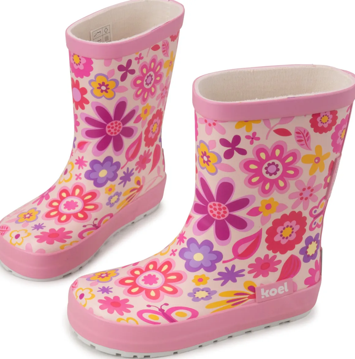 Koel ~ Gummistiefel ~ Blumen Pink