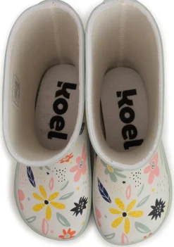 Koel ~ Gummistiefel ~ Blumen Weiß