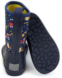 Koel ~ Winter Gummistiefel Neopren ~ Fahrzeuge Blau