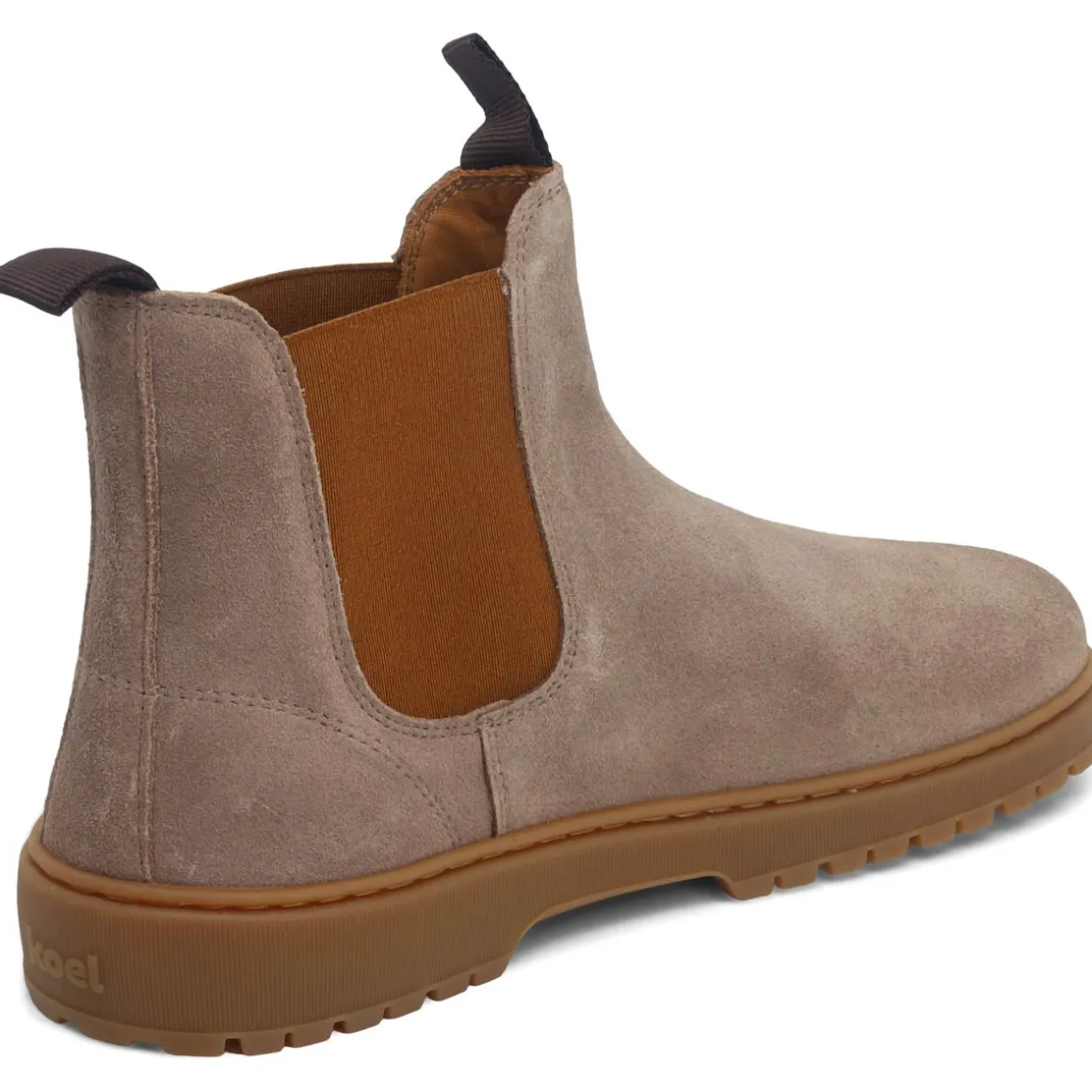 Koel Worker |mid ~ Gavien Chelsea Boot Leder ~ Taupe