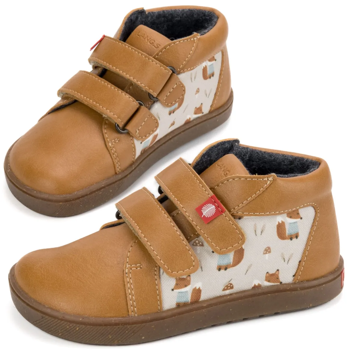 LANG.S Kids ~ Firefly MidCut Vegan Warm ~ Walnut