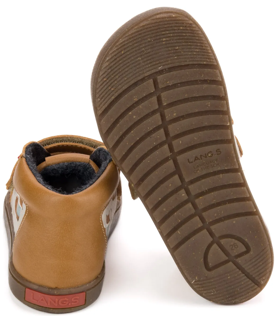 LANG.S Kids ~ Firefly MidCut Vegan Warm ~ Walnut