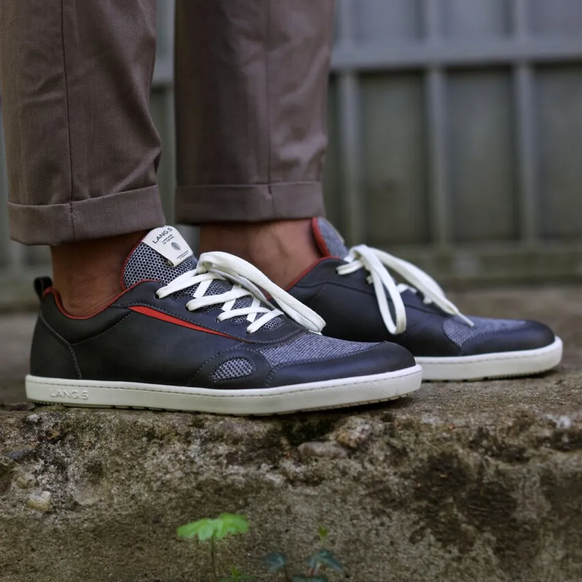 LANG.S ~ Terra LowCut Sneaker Vegan ~ Grey