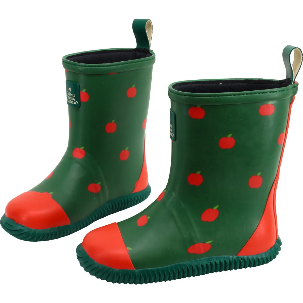 Little Green Radicals ~ Winter Gummistiefel ~ Red Apples