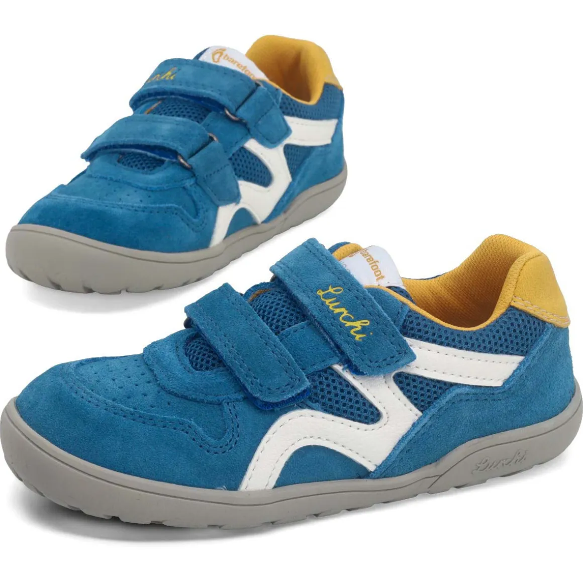 Lurchi ~ Jamin LowCut Sneaker ~ Blue & Yellow