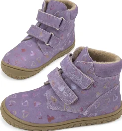 Lurchi ~ Nino HighCut Wollfleece ~ Purple Hearts
