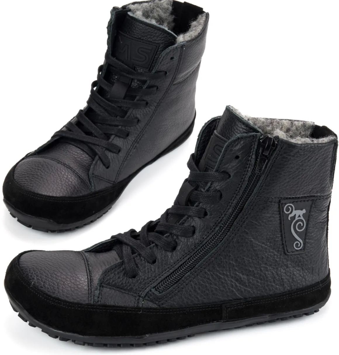 Magical Shoes ~ Alaskan X Tex Wollfutter ~ Schwarz