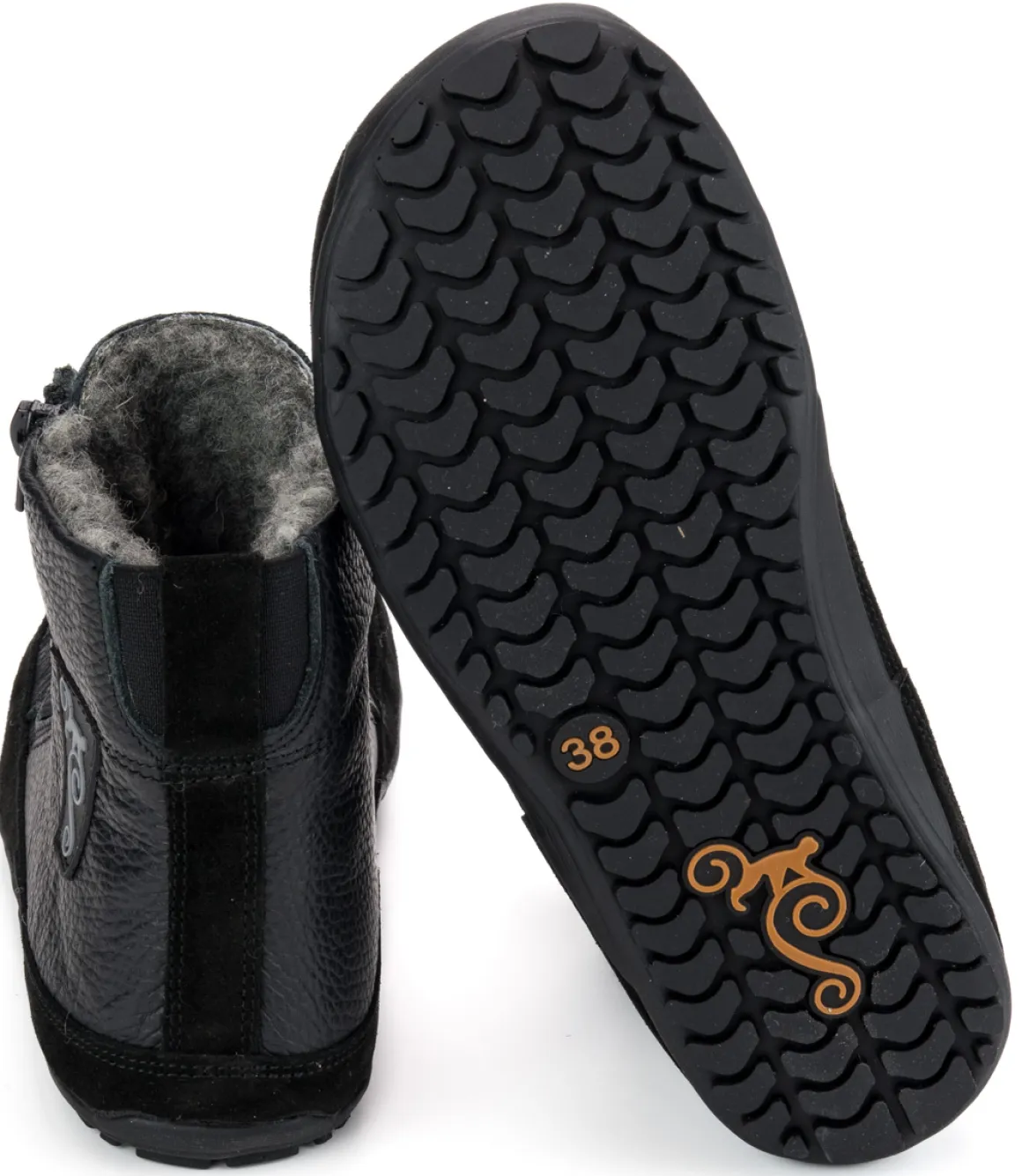 Magical Shoes ~ Alaskan X Tex Wollfutter ~ Schwarz