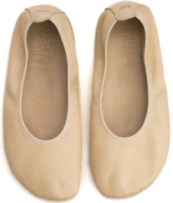 Martin Natur ~ Bio Leder Ballerina Ambar ~ Beige