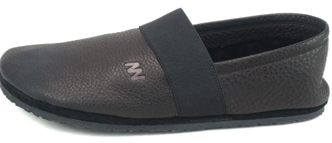 Martin Natur ~ Bio Leder Slipper Apache ~ Schwarz