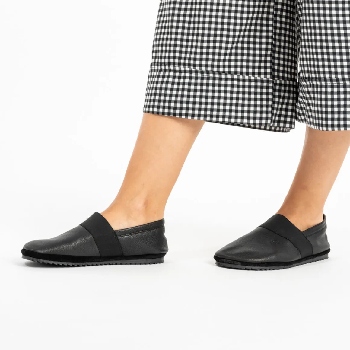 Martin Natur ~ Bio Leder Slipper Apache ~ Schwarz