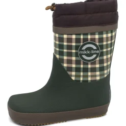 Mikk-Line ~ Gummistiefel Winter ~ Check Green