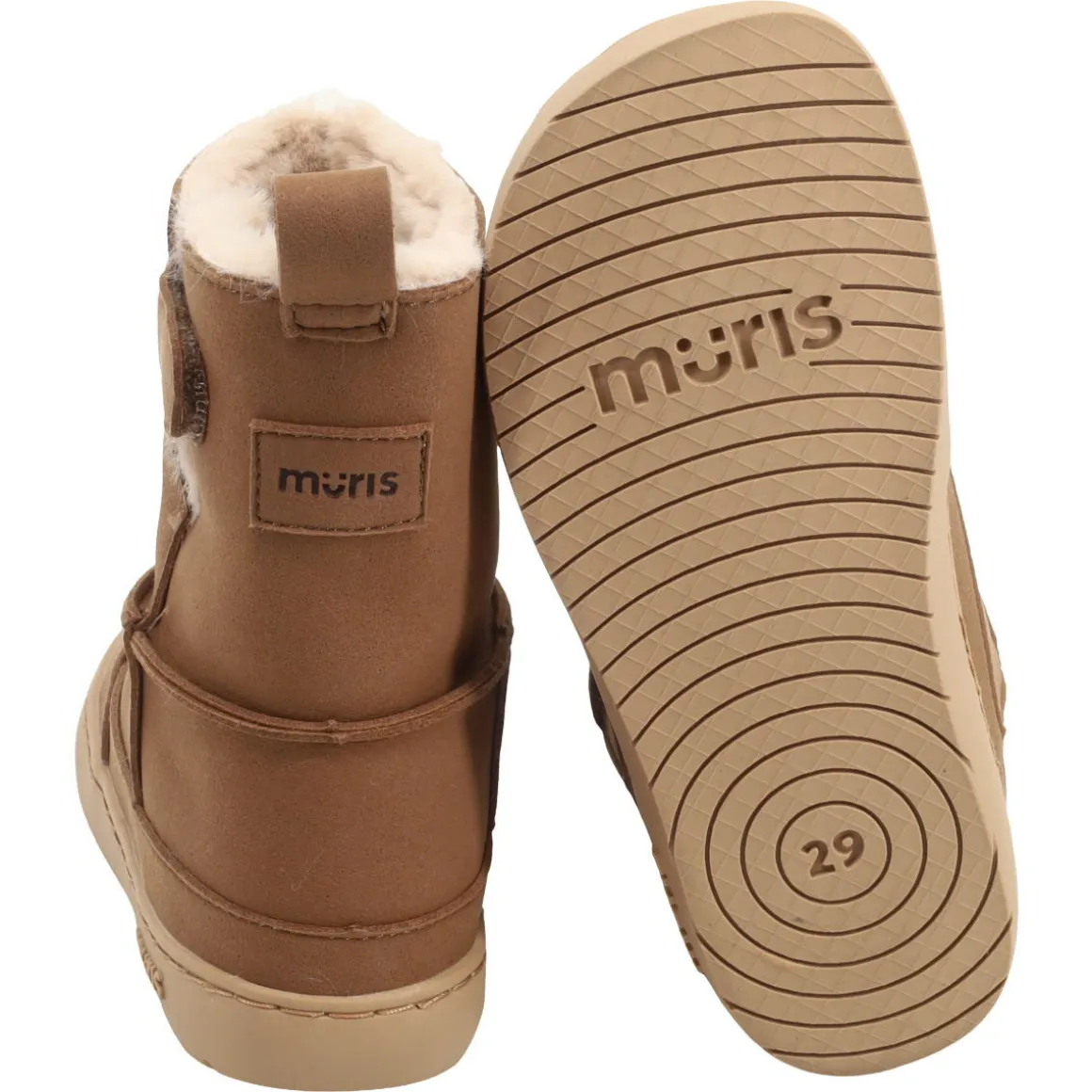 Muris ~ Siberia Junior Winterstiefel vegan ~ Bark Brown