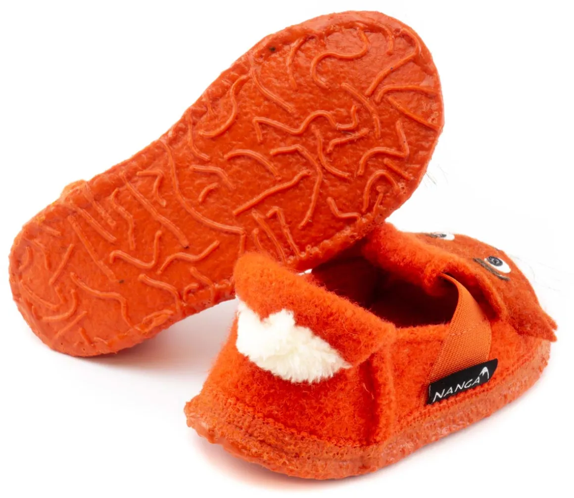 Nanga ~ Schurwoll Hausschuh ~ Fox (orange)