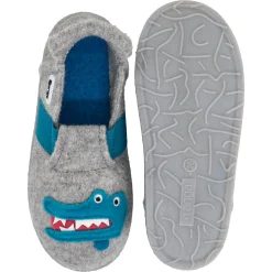 Nanga ~ Schurwoll Hausschuh ~ Funny Croco 2.0