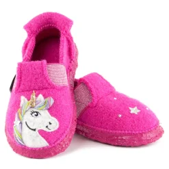 Nanga ~ Schurwoll Hausschuh ~ Unicorn (pink)