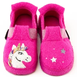 Nanga ~ Schurwoll Hausschuh ~ Unicorn (pink)