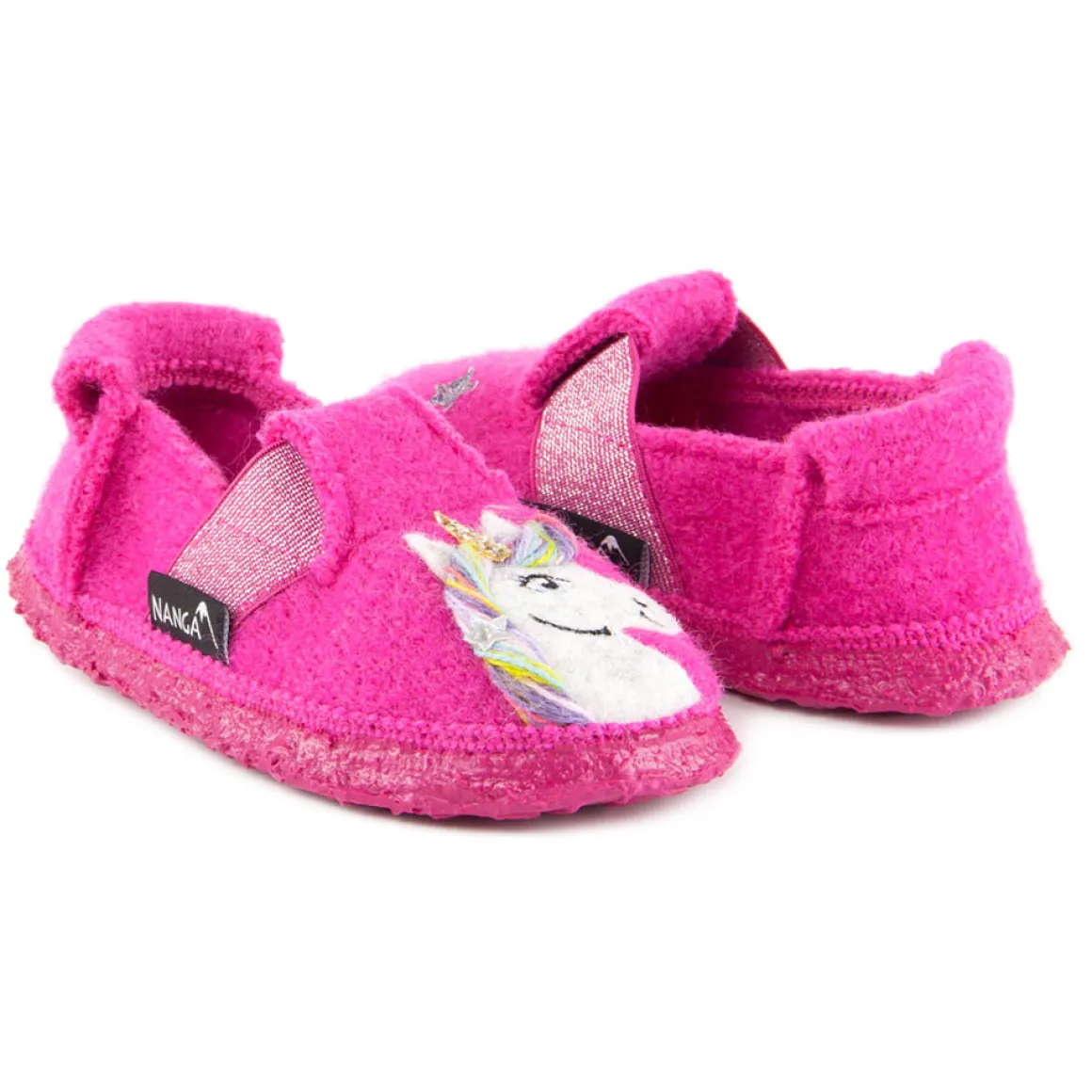 Nanga ~ Schurwoll Hausschuh ~ Unicorn (pink)