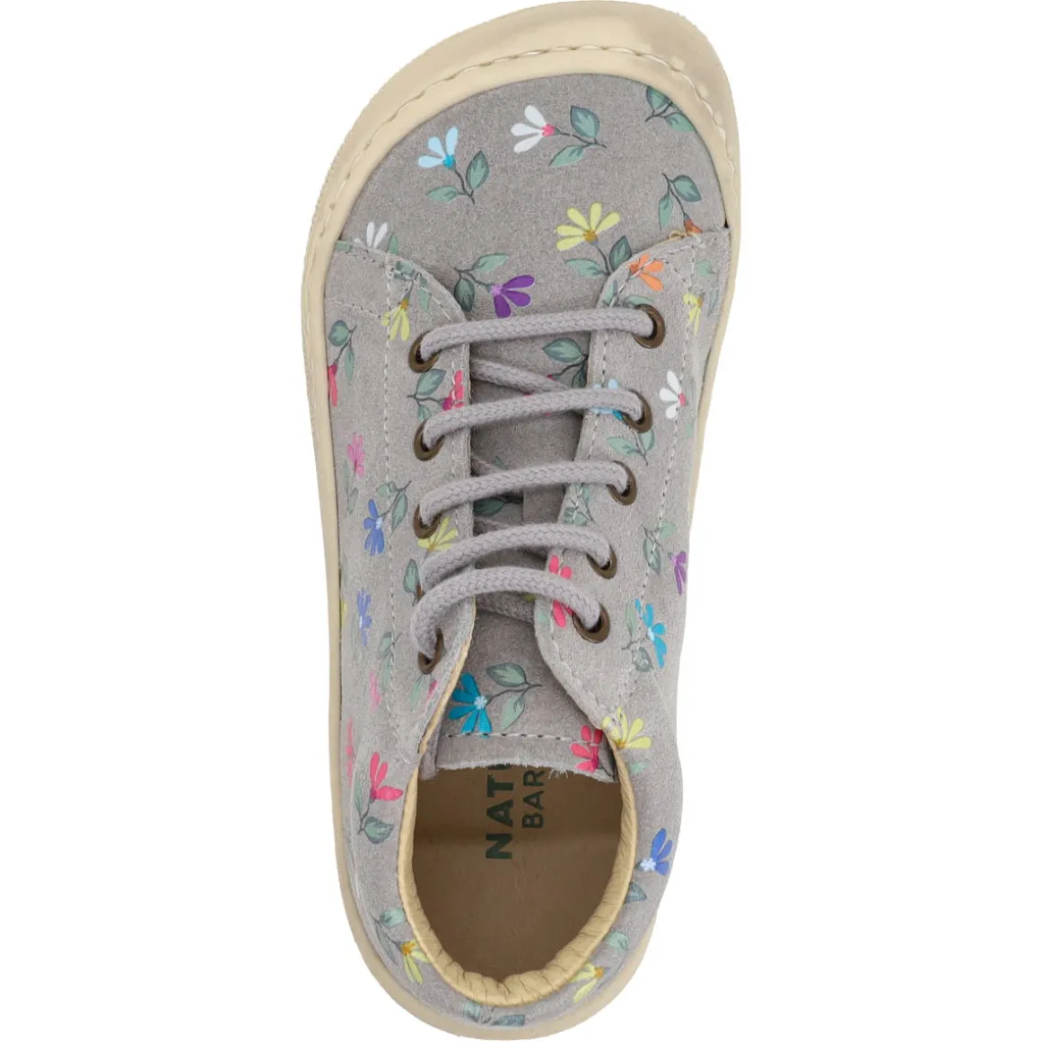 Naturino ~ Amur MidCut Schnürschuh ~ Blümchen Grau