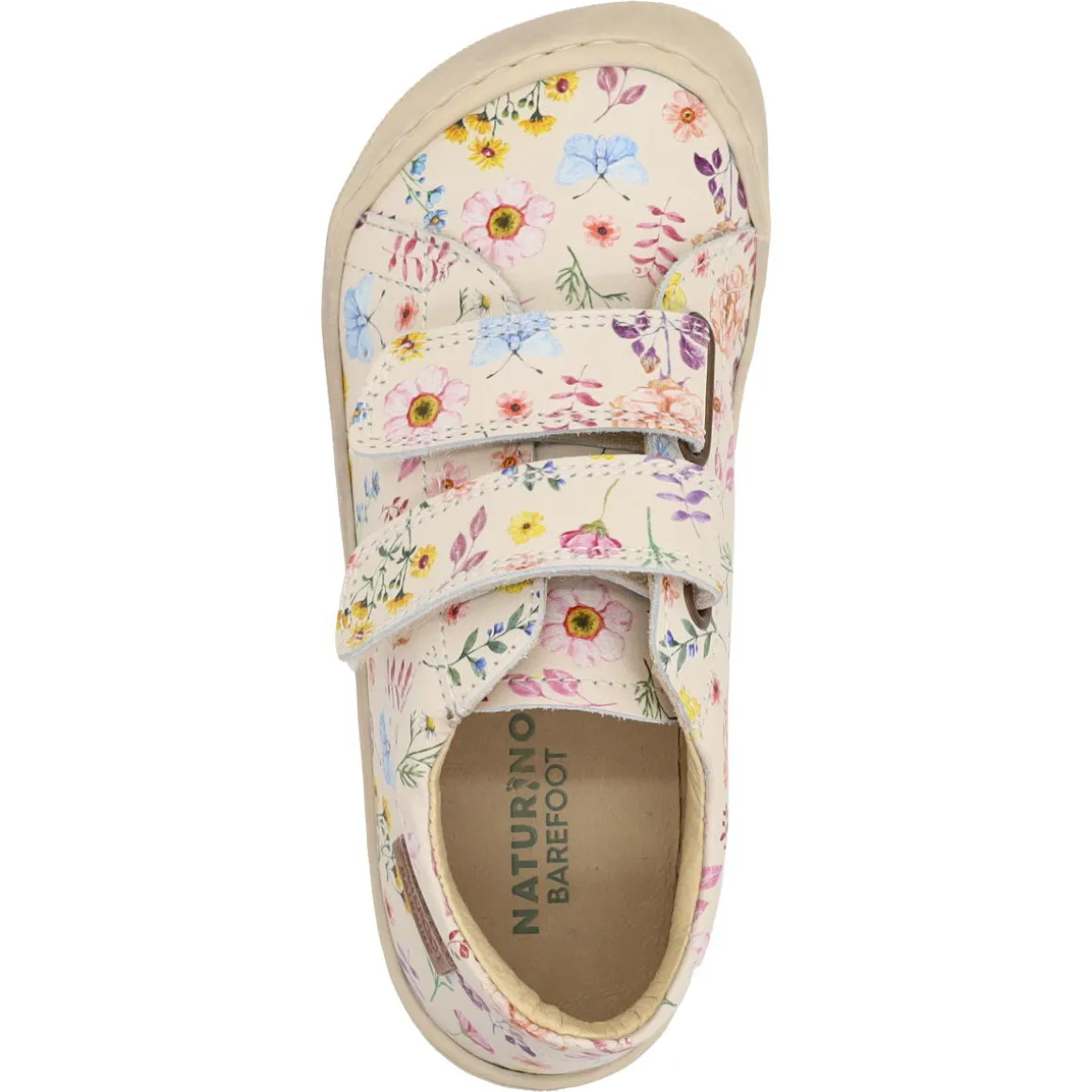 Naturino ~ Bira LowCut Klettschuh ~ Blümchen Creme