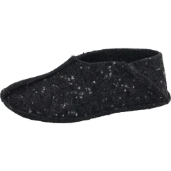 OmaKing ~ Tohkri Hausschuh Wolle ~ Black with Dots