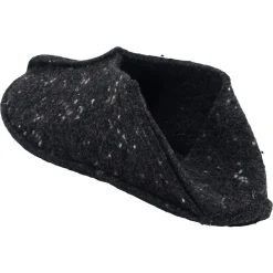 OmaKing ~ Tohkri Hausschuh Wolle ~ Black with Dots