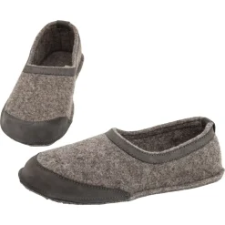 OmaKing ~ Tuuka Hausschuh Wollfilz ~ Grey-Brown