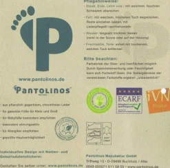 Pantolinos ~ Sportolino Enzian ~ Feuerwehr ~ Streifen feuerrot