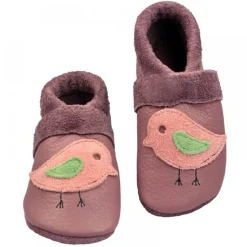 Pantolinos ~ Vogel ~ rosa/hellgrün
