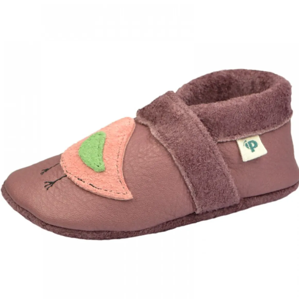 Pantolinos ~ Vogel ~ rosa/hellgrün
