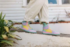 PaperKrane ~ HighCut Sneaker Leder ~ Candy