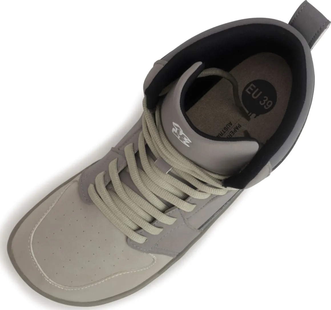 PaperKrane ~ HighCut Sneaker vegan ~ OMGrey