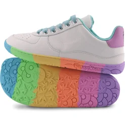 PaperKrane ~ LowCut Sneaker Leder ~ Neon Rainbow