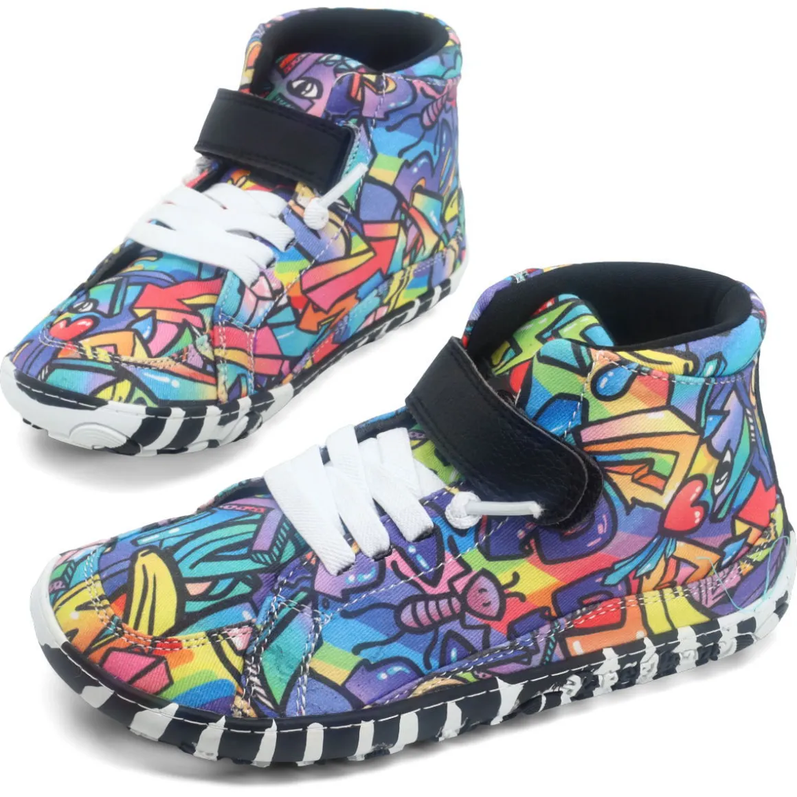 PaperKrane ~ MidCut Sneaker vegan ~ Graffiti