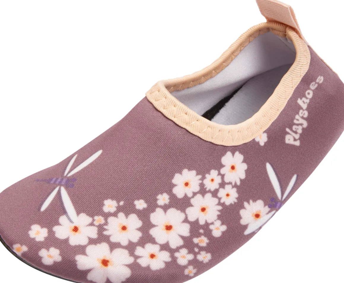 Playshoes ~ Barfuß-Schuh ~ Blümchen Violett