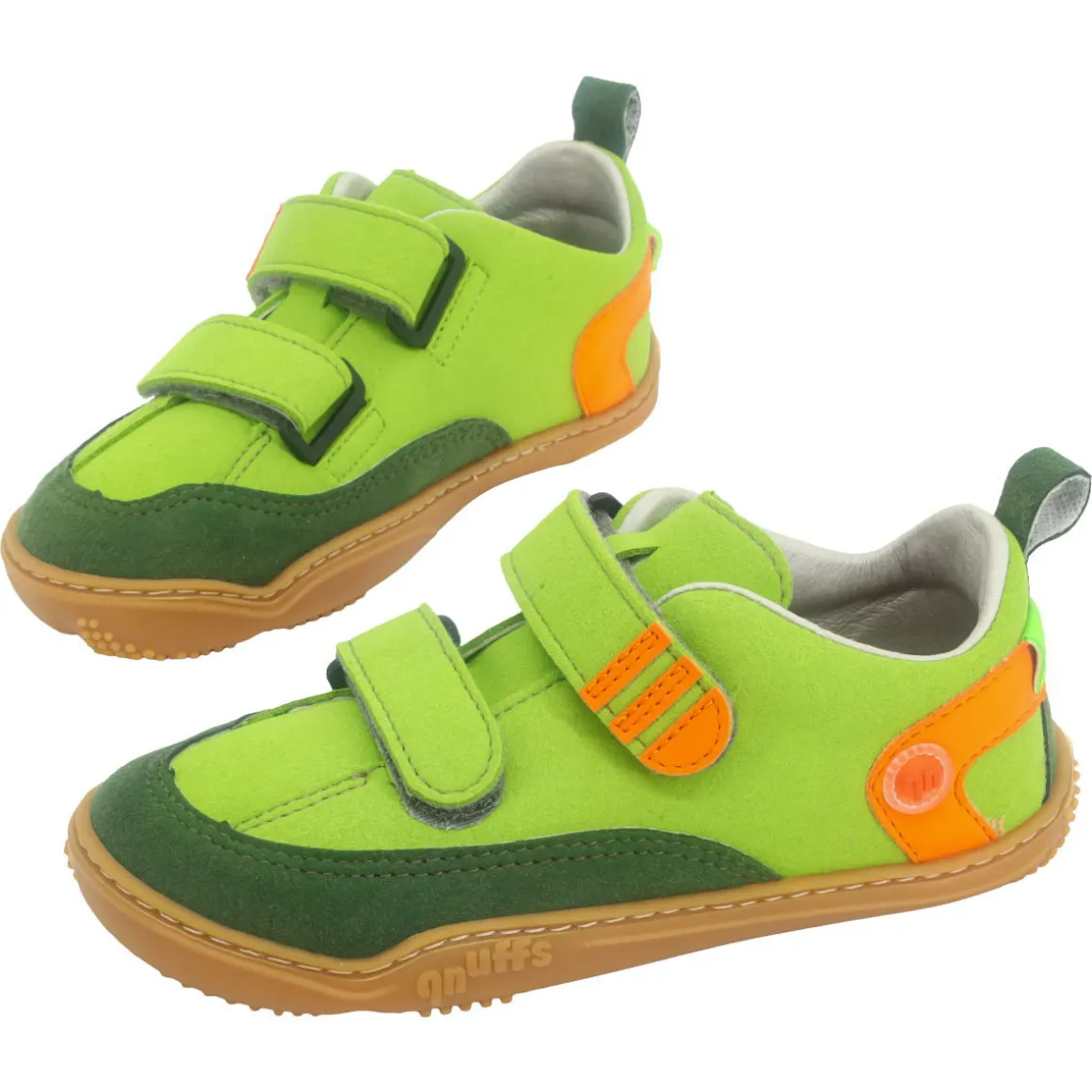 qnuffs ~ Ahorn LowCut Sneaker Klett Vegan ~ Lime