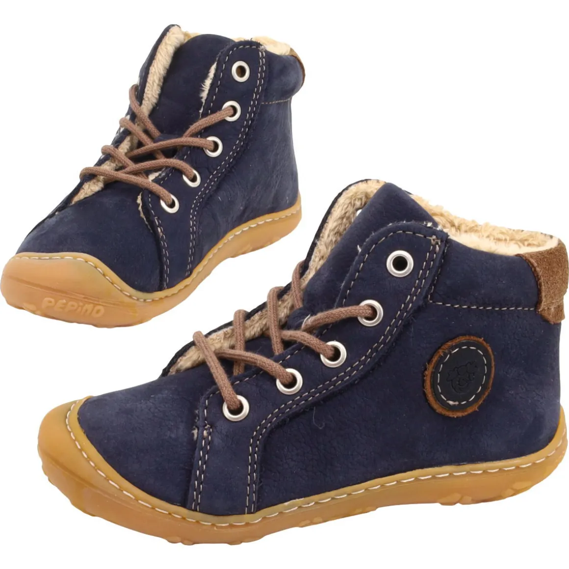 Ricosta Pepino ~ Georgie Lederstiefel Warm ~ Marine