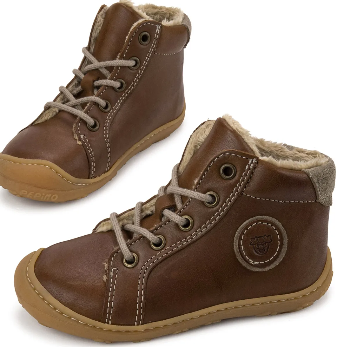 Ricosta Pepino ~ (W) Georgie Lederstiefel Warm ~ Cognac
