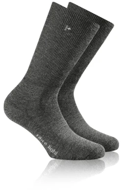 Rohner ~ Barfußsocke Merino Fibre Light Super ~ Schwarz Meliert