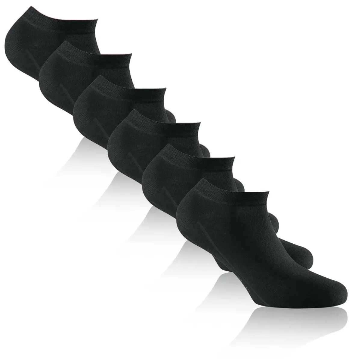 Rohner ~ Sneaker Socke Bambus 3er-Pack ~ Schwarz