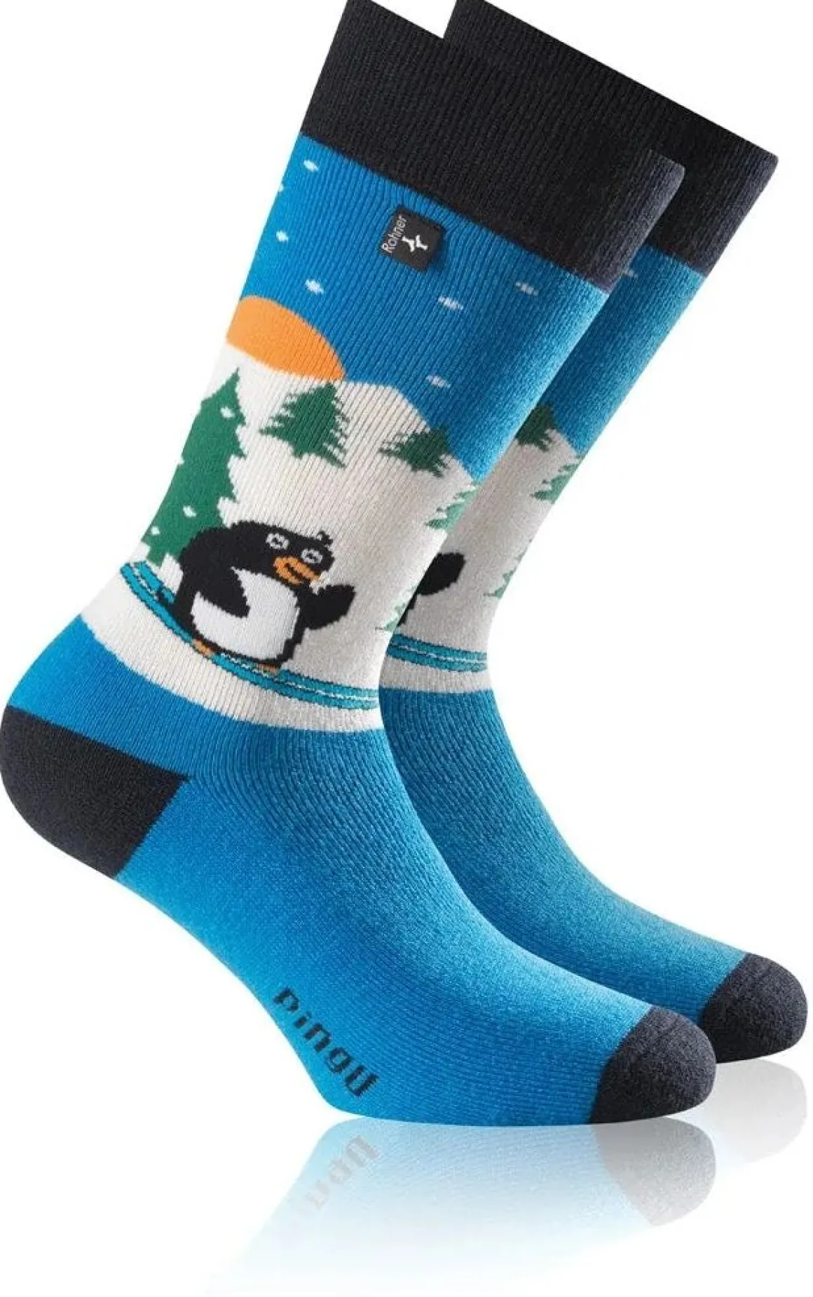 Rohner ~ Wintersocke Pinguin ~ Blau
