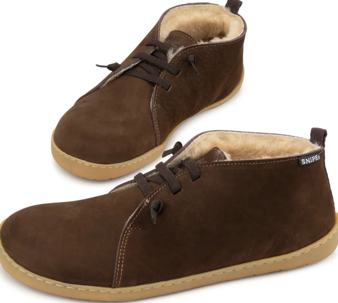 Snipe ~ Desert Shoe MidCut Winter ~ Marone