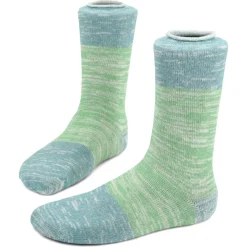 Sokkinn ~ Bio Socke Wool Blockstripe Melange ~ Lake