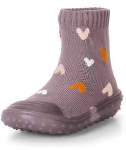 Sterntaler ~ Sockenschuh Adventure-Socks ~ Herzen (Violett)